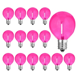 JESLED G40 rojo/verde/azul/amarillo/rosa/naranja/púrpura/blanco cálido bombilla E12 E14 <span class=keywords><strong>E26</strong></span> <span class=keywords><strong>E27</strong></span> B22 B15 Base G40 bombillas CE ETL - Product Image 1