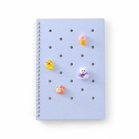 Carnet à spirale A5 DIY avec perforation, papier ligné 80g, 60 feuilles, journal décoratif personnalisé pour l'école et le bureau
