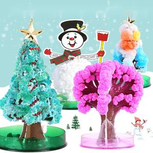 어린이를위한 재미있는 교육 장난감 크리스마스 선물 매직 스노우 크리스마스 트리 어린이 STEM 장난감 <span class=keywords><strong>DIY</strong></span> 크리스탈 성장 키트 학습 장난감 - Product Image 5