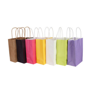 Sacs shopping en papier kraft imprimés, prix de gros d'usine, emballage cadeau. Personnalisez vos sacs en papier avec votre propre logo. - Product Image 1