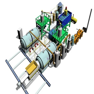 Most popular pyrolysis plant waste tyres and plastic pyrolysis reactor plant