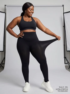 LaJourdin S-6XL Collants anti-accroc grande taille, taille haute, opaques, à motif écossais, durables, résistants aux déchirures, sans couture, pour femmes aux courbes généreuses - Product Image 3