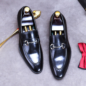 Fall new style matte leather men's casual <b>shoes</b>, men's British trend single <b>shoes</b>, suede leather <b>shoes</b> for men - Product Image 1
