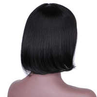 Perruque lace wig synthétique courte pour femmes, perruque pixie en fibre tressée, bon marché, machine complète, cheveux crépus, perruques synthétiques lace, marque privée