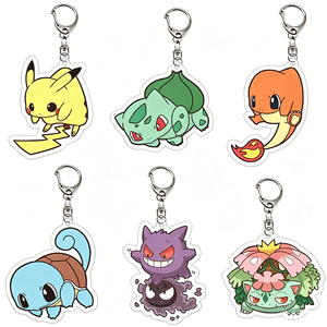 Llavero de acrílico de Pikachu, dije de dibujos animados para bolso, mini regalo, llavero - Product Image 1