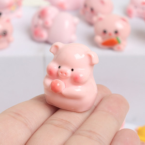 Resina tridimensionale KI Chuangshem, simpatico maialino, accessori fai da te, ornamenti per auto e scrivania - Product Image 2