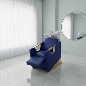 Fauteuil de lavage semi-inclinable HUIYI en cuir PU moderne, le plus vendu, pour salon de coiffure haut de gamme, mobilier de salon d'exportation - Product Image 3