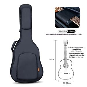 Funda de Guitarra Oxford Impermeable y Resistente a los Golpes de 41 Pulgadas, Correa de Hombro Acolchada para Guitarras Clásicas de 36, 38, 39 y 40 Pulgadas - Product Image 6