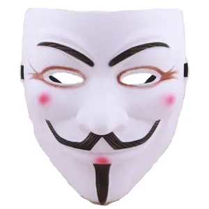 Costume di Halloween Cosplay mascherata Prop Bar Party maschere V per Vendetta ragazzo maschera bianca