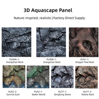 Panneau décoratif 3D en pierre de dragon, vague de couleur, panneau de fond 3D en PU, décoration d'aquarium, aménagement paysager de réservoir de poissons, décoration moderne de salon