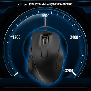 Biểu tượng tùy chỉnh <span class=keywords><strong>Bluetooth</strong></span> Chuột 6D Máy tính văn phòng chuột Quang PC máy tính xách tay máy tính bảng Ergonomic 2.4Ghz chuột không dây - Product Image 4