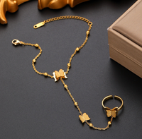 Ensemble de bagues ouvertes géométriques givrées en acier inoxydable plaqué rhodium Woying pour bijoux de main féminins