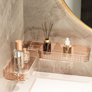 Estante de drenaje plegable para el hogar, estante de almacenamiento, estante de acabado de baño montado en la pared, plástico duradero para almacenamiento de artículos diversos - Product Image 5