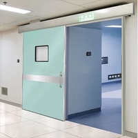 Porte coulissante à lévitation magnétique plaque de plomb manuelle semi-automatique balançoire simple chambre d'hôpital porte propre