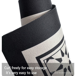 Moderno semplice quadrato antiscivolo porta d'ingresso tappetino bagno bagno bagno diatomo piastrelle siciliane assorbono acqua porta tappetino - Product Image 4