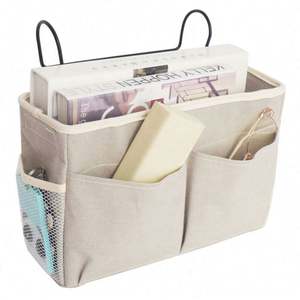 กระเป๋าจัดระเบียบข้างเตียงแบบแขวนคุณภาพสูงสำหรับหอพัก  สำหรับจัดเก็บเครื่องนอนและของใช้ข้างเตียง - Product Image 6