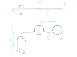 Ручное чистое регулируемое Угловое насадка для биде - Product Image 5