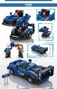 Jouets en gros : Voiture de course <span class=keywords><strong>robot</strong></span> compatible avec les briques, petites pièces, jouets DIY pour enfants, 4 supercars <span class=keywords><strong>à</strong></span> assembler - Product Image 3