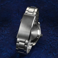 NH35 Automatikuhr 12-Stunden-Lünette Edelstahl Perlmutt-Zifferblatt 100M Wasserdicht BGW9 Leuchtend Individuelles Logo OEM Mechanische Herrenuhr