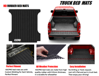 KSCPRO Noir En Caoutchouc Camion Lit Mat Fit Pour Ford F150 F-150 5.5ft lit 2015-2022