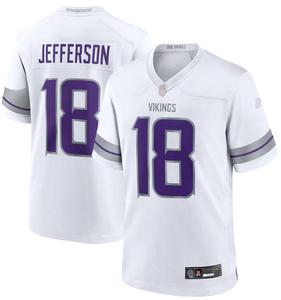 2526 Nouvelles saisons # 18 Maillots de sport cousus pour hommes des Vikings du Minnesota, maillots de football américain, uniformes en gros - Product Image 2