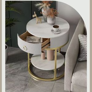 Table de chevet simple, créative et moderne pour petit appartement, utilisable comme petite table basse dans le salon ou comme meuble de chambre. - Product Image 3
