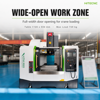 Centre d'usinage CNC HTM950 à structure rigide pour le fraisage de métaux lourds et un fonctionnement industriel constant