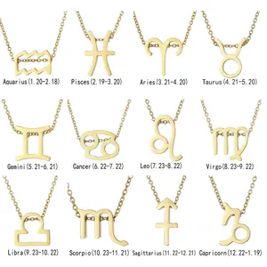 EManco Nuova Collana con Ciondolo dei 12 <span class=keywords><strong>Segni</strong></span> Zodiacali per Uomo e Donna, Collana con 12 Costellazioni, Regalo alla Moda, Dropshipping - Product Image 5