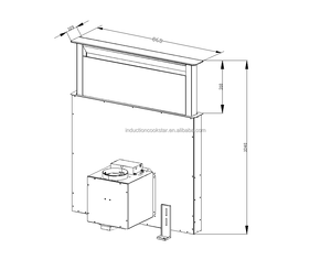 <span class=keywords><strong>Cappa</strong></span> Aspirante Italiana Ultra-Sottile da 90cm con Sollevamento Automatico e <span class=keywords><strong>Installazione</strong></span> Slim per Cucina - Product Image 3