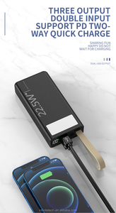 <span class=keywords><strong>แบ</strong></span><span class=keywords><strong>ต</strong></span>เตอรี่ลิเธียมโพลิเมอร์ความจุสูง ดีไซน์ใหม่ปี 2025 <span class=keywords><strong>ขนาด</strong></span> 20000 มิลลิแอมป์  พาวเวอร์<span class=keywords><strong>แบ</strong></span>งค์พกพา พร้อมพอร์ต USB คู่ และไมโครยูเอสบี - Product Image 6