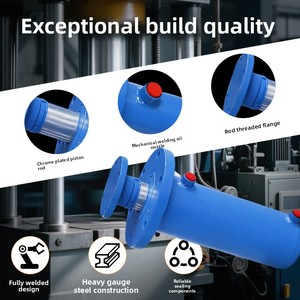 Cilindro de Brida Superior de 100T, Empuje de 100 Toneladas, Brida Frontal Fija, Compatible con Equipos de Carga Pesada, 25-31.5MPa - Product Image 3