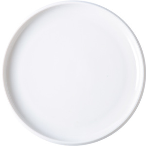 <b>Ceramic</b> Steak <b>Plate</b> Porcelain Round Solid Color Flat Dishware For Dining Table Use - Product Image 5