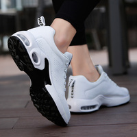 Chaussures décontractées à semelle coussin d'air en PU résistantes à l'usure, personnalisables en gros à bas prix pour femmes et dames
