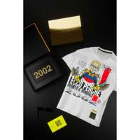 Prix d'usine T-shirt sportif blanc pour homme, Coupe du Monde 2003, manches courtes, 100% coton, anti-rétrécissement, sérigraphie, coupe classique