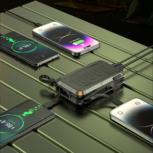 Power Bank da 10000mAh con Ricarica Rapida, Presa AC Integrata e Cavi C/L Integrati, Design Sportivo 22.5W PD QC per Android e <span class=keywords><strong>iPhone</strong></span> - Product Image 6