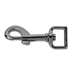 定制金属锌合金狗绳扣环方形旋转安全狗钩 - Product Image 3