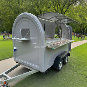 Remorque alimentaire multifonctionnelle sur mesure, entièrement équipée, avec marquage professionnel et logos personnalisés, chariot de vente de hot-dogs - Product Image 3