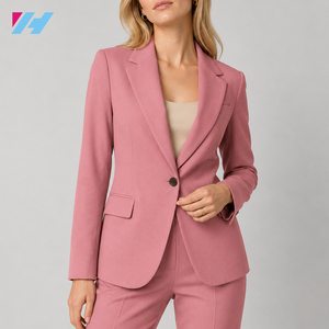 <span class=keywords><strong>Blazer</strong></span> pour <span class=keywords><strong>femme</strong></span>, veste de costume de bureau à un bouton, haute qualité, fournisseur OEM personnalisé - Product Image 1