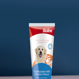 Dentifrice pour chiens Bioline Eco-Friendly au goût poulet pour <span class=keywords><strong>les</strong></span> soins dentaires des animaux de compagnie 100g - Product Image 4