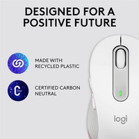 Logitech M650/M650L Silent Wireless Mouse Dual Mode, Mouse Kantor Klik Senyap Ergonomis untuk Laptop Desktop