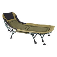 Lit de camping pliable léger et portable en métal, hauteur réglable, 5,6 kg