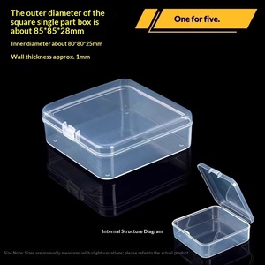 Caja <span class=keywords><strong>de</strong></span> Almacenamiento Mini Transparente y Ligera con Tapa para Componentes Electrónicos, Tornillos, Accesorios <span class=keywords><strong>de</strong></span> <span class=keywords><strong>Pesca</strong></span> - Product Image 5
