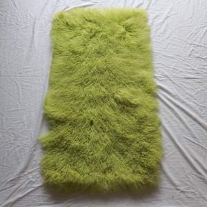 Luxurious 100% Long <strong>Curly</strong> Wool Sheepskin 60x120cm Tibetan Sheepskin Panel Custom Mongolian <strong>Lamb</strong> <strong>Fur</strong> Plate - Product Image 4