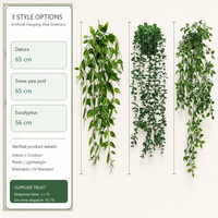 3 types de plantes artificielles suspendues, verdure artificielle, plantes rampantes pour la décoration de mariage, de maison, de mur, de jardin, de fête
