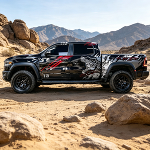 Autocollant en <span class=keywords><strong>vinyle</strong></span> imperméable personnalisé pour la carrosserie de pick-up Ford Raptor Ranger JMC DaDao 4X4, accessoires extérieurs pour camion tout-terrain - Product Image 3