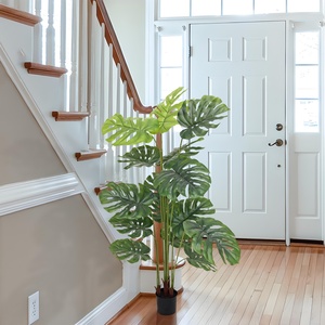 <span class=keywords><strong>Plante</strong></span> artificielle <span class=keywords><strong>Monstera</strong></span> <span class=keywords><strong>Variegata</strong></span> décorative Bossion, presque naturelle, verte, 1,5 m - Product Image 3