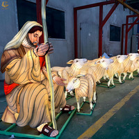 SGL041 Lanternes chrétiennes à thème Offre Spéciale Lanterne de figure de Jésus personnalisée avec festival de lanterne de mouton