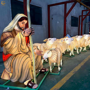 SGL041 عرض خاص موضوع الفوانيس المسيحية فانوس شخصية Jesus مخصصة مع مهرجان فانوس الأغنام - Product Image 3