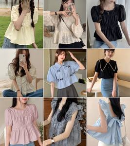 Ropa de verano para mujer Mix and Match Style Camiseta de manga corta Camisa pequeña Stock al por mayor a bajo precio - Product Image 1