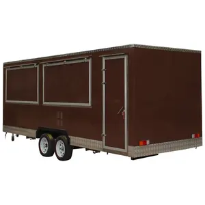 Modern Crepe Food Trailer Beverages Barbecue Truck Food Vending Trailer Mobile barber Truck